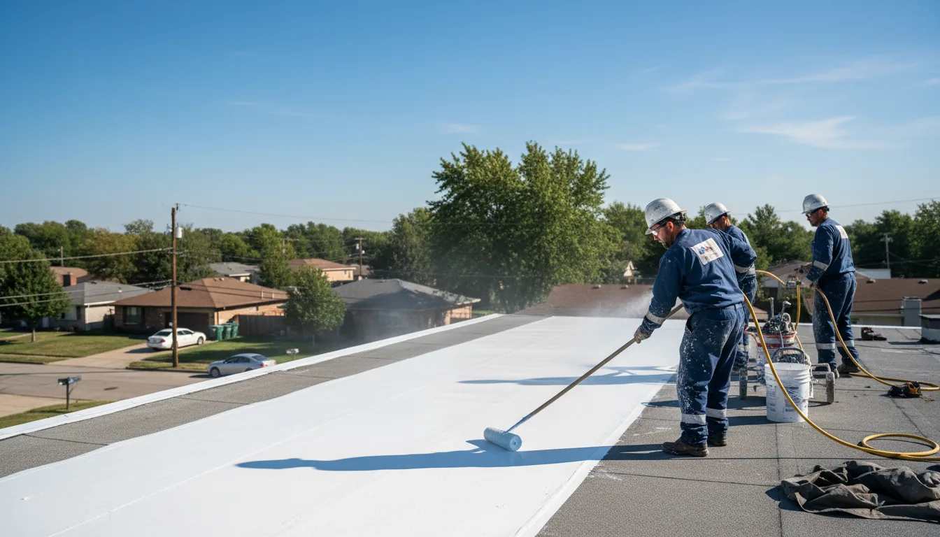 Commercial roof coating in Greendale, WI near me